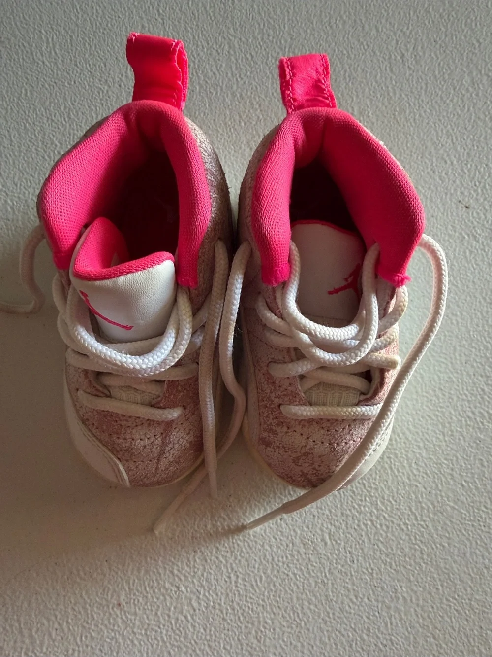 Jordan Baby Walker Sneakers in Pink and White